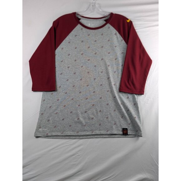 Cleveland Cavaliers NBA Nike Dri-FIT Long Sleeve Raglan Tee Womens Large T Shirt - Picture 1 of 10